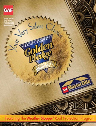 golden pledge warranty from GAF